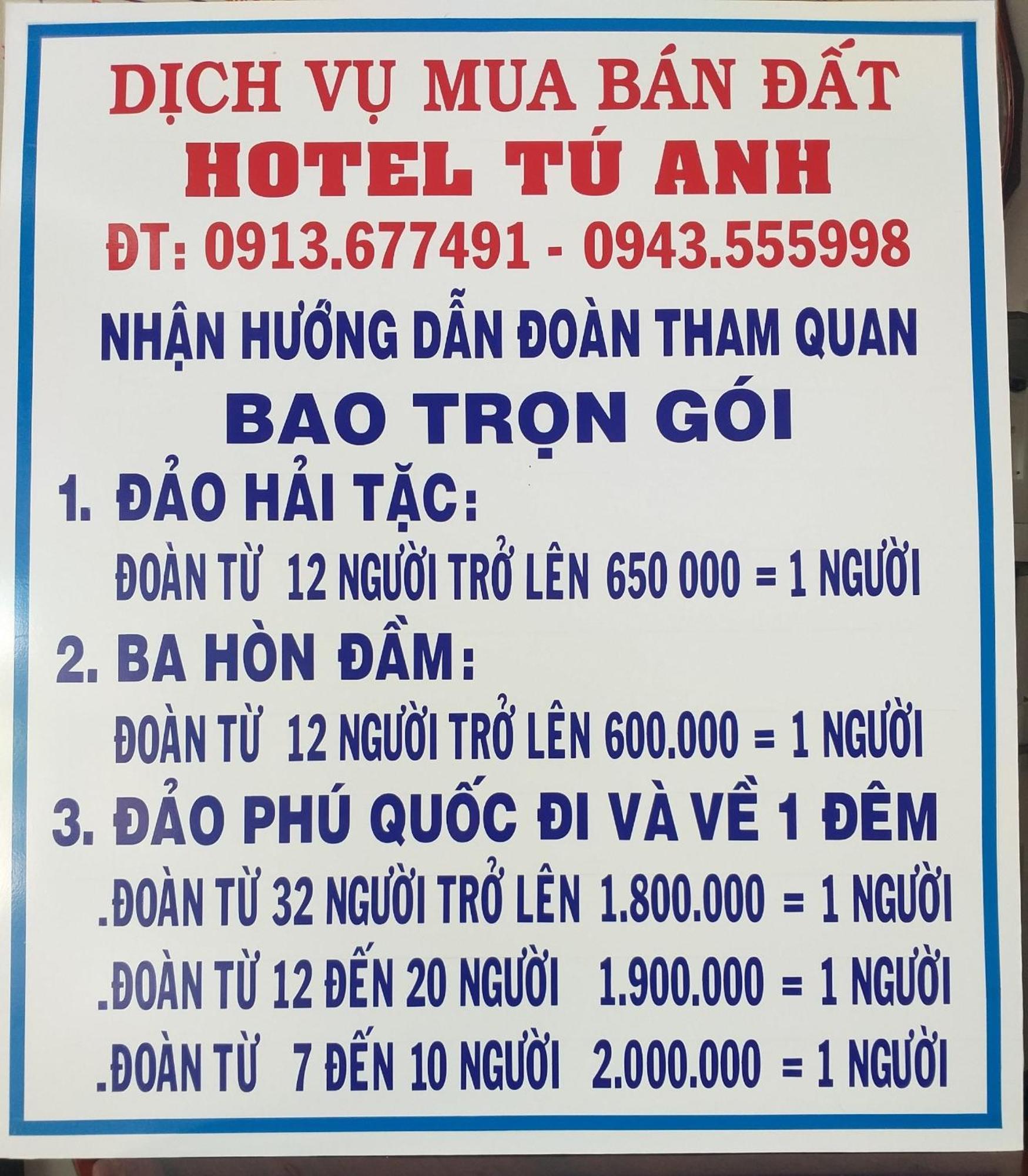 Hotel Khach San Tu Anh à Hà Tiên Extérieur photo